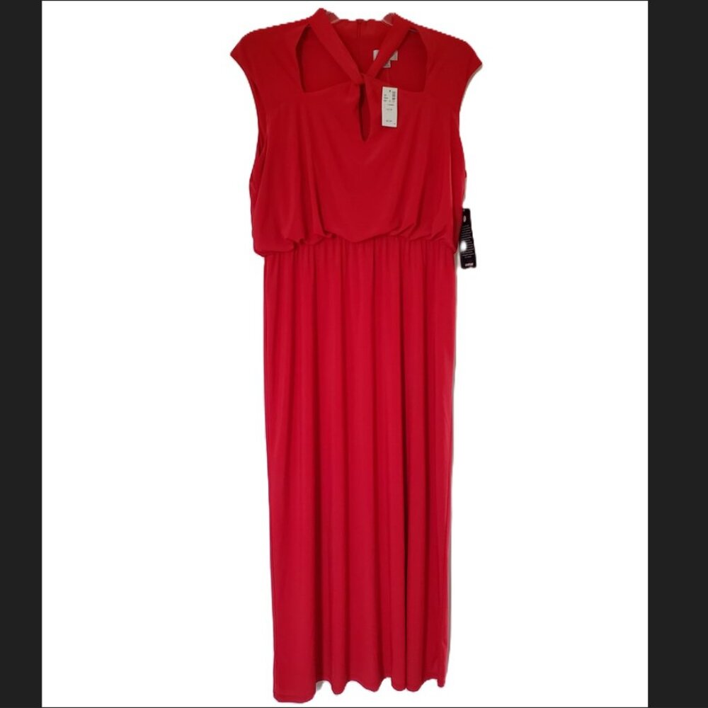 avenue Red Sleeveless Boho Maxi size 14/16